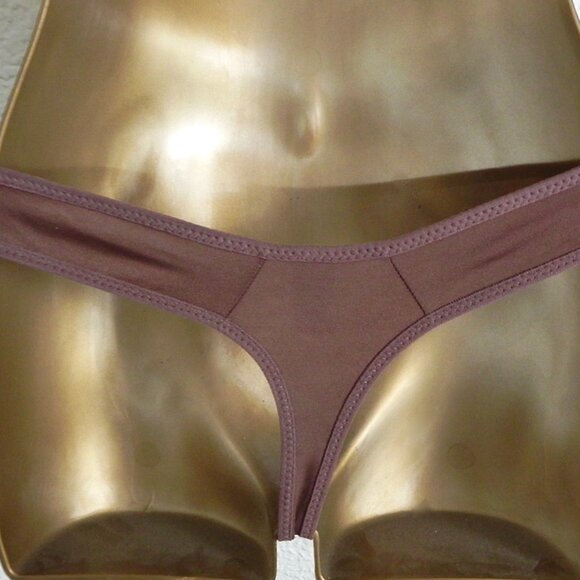 NWT Brown Bra and Thong Set | Small Panties with 34C Padded Bra - Picture 5 of 6